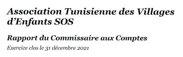 Affiche Rapport 2021