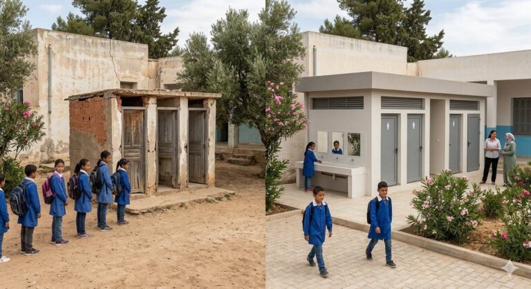 40 Blocs Sanitaires en Milieu Scolaire